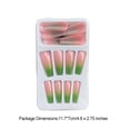 thumbnail image 3 of Juego de prensa de punta francesa Seitruly brillo degradado uñas artificiales extralargas tipo 19 CE011628-19, 3 of 6