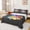 Black 02, variant on Feelyou Drip Donut Basketball Twin Sheets for Boys, Ice cream Sport Bedding, Orange Black, 3-Piece, 1 Flat Sheet, 1 Fitted Sheet and 1 Pillowcase