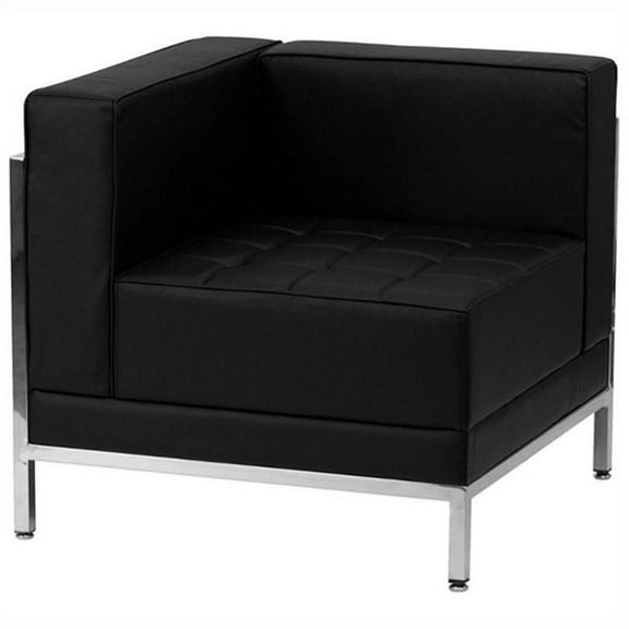 Scranton & Co Left Corner Chair in Black