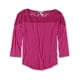 thumbnail image 2 of Aeropostale - Camiseta adornada con hombros de encaje para mujer, rosa, pequeÃ±a Aeropostale Camiseta adornada, 2 of 2