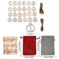 thumbnail image 3 of Advancent 24 piezas bolsas de calendario de Navidad DIY dulces aperitivos almacenamiento de regalo decoración del hogar de vacaciones con pegatinas Clips Kits de decoración para fiestas No.06 Advancent HA010040-06B, 3 of 6