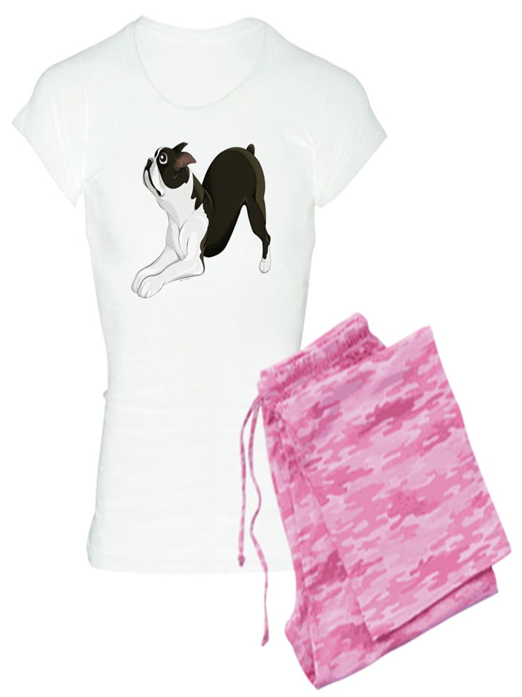 CafePress Sleepy Boston Terrier Pajamas Womens PJs