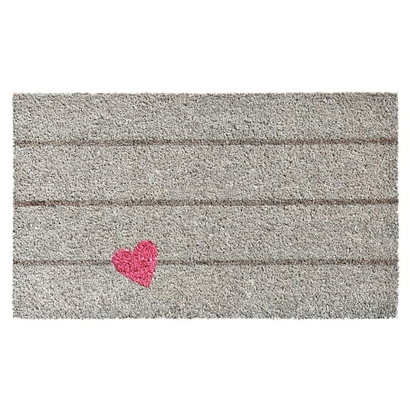 Calloway Mills Pink Heart Outdoor Doormat