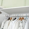 thumbnail image 4 of Idealcabin Freestanding Wardrobe Armoire With Drawers, Modern Bedroom Wardrobe Closet for Hanging Clothes, Wood Cabinet with Shelves, 4 of 9