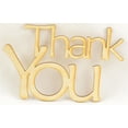 thumbnail image 2 of 1 Pc, 6.25" X 4 3/8" Script & Unfinished Welded Word Thank You For Home & Events Decor, 2 of 3