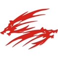 thumbnail image 4 of Pegatina reflectante para motocicleta con forma de llama de lobo, personalizada, impermeable, para coche, decoración creativa para exteriores, calcomanía gráfica, tatuaje de pared, color rojo, 4 of 4