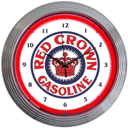 RED CROWN NEON CLOCK – 8CROWN