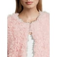 thumbnail image 4 of No Boundaries Juniors' Long Faux Fur Jacket, Size XS-XXXL, 4 of 5
