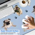 thumbnail image 2 of Long Mouse Pads for Desk,Pug and Footprints Desk Mats on Top Of Desks, Desk Mouse Pad Extra Large with 3mm Non-Slip Base and Stitched Edge for Gaming,Office,Work,Home 47.3"x23.6", 2 of 6