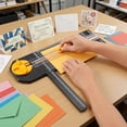 thumbnail image 7 of Scrapbooking Cutting Tool: Paper Cutter 4 in 1 for Craft Edges, Straight,Perforator,Scorer and Wavy on Paper,Cardstock,Ticket,Photo,Coupon,Vinyl,Letter,Postcard,12 inch Cutting Length,Black, 7 of 7