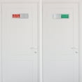 thumbnail image 6 of Uxcell Privacy Sign Slider Door Indicator Adhesive Do Not Disturb/Please Knock Sign White 1 pack, 6 of 6