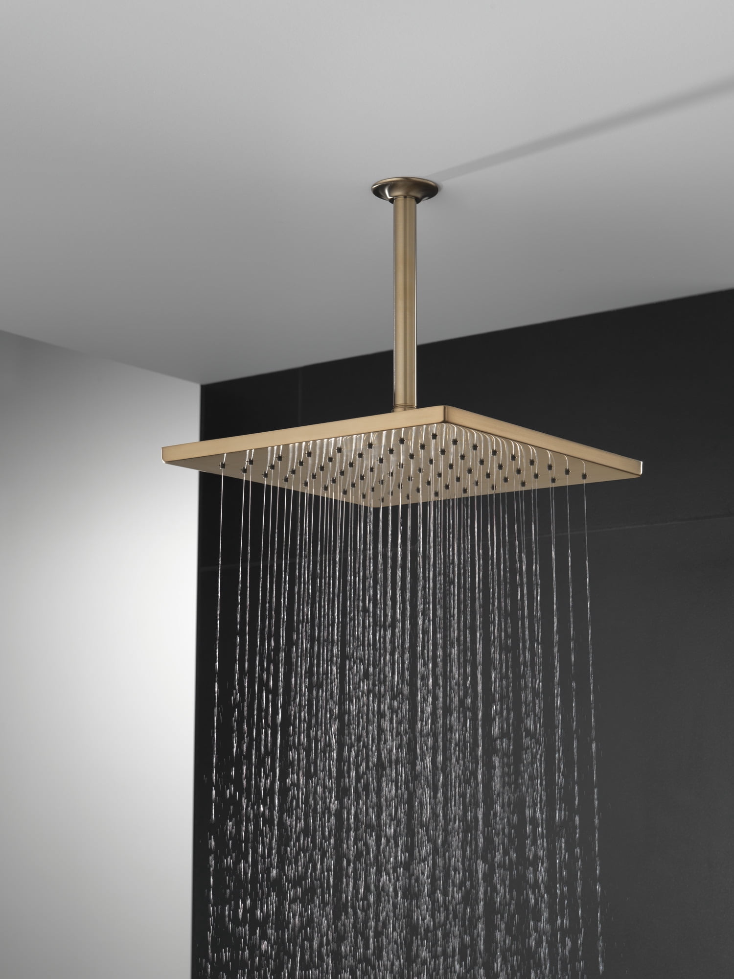 Delta Universal Showering Components: Single-Setting Metal Raincan Shower Head