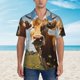 thumbnail image 2 of Fotbe Daisy Flower Field Cow Camisa Hawaiana para Hombre Unisex – Camisa Casual de Verano con Botones de Manga Corta de Algodón y Lino,Medium, 2 of 7