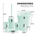 thumbnail image 2 of Kit de 6 Piezas para Baño | Juego de Accesorios para Baño Moderno | Conjunto de Accesorios de Plastico Para Baño | Set de 6 pzas para Baño, 2 of 5