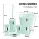 thumbnail image 2 of Kit de 6 Piezas para Baño | Juego de Accesorios para Baño Moderno | Conjunto de Accesorios de Plastico Para Baño | Set de 6 pzas para Baño, 2 of 5