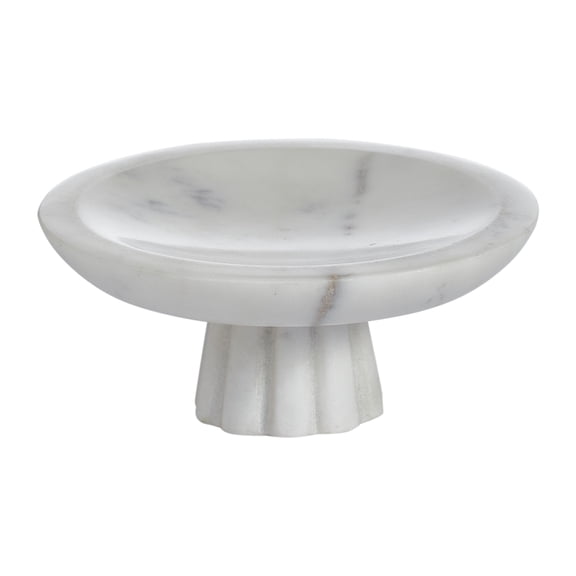 My Texas House White/Grey 5" x 5" Marble Trinket Tray