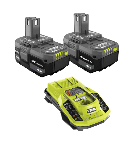 RYOBI 18V Lithium-Ion 4.0 Ah Battery (2 