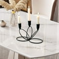 thumbnail image 6 of Candle Stand Candlestick Candelabra Featuring European Style 3 Arms for Holiday Parties Christmas Dinners, 6 of 9