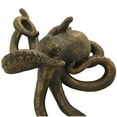 thumbnail image 4 of 11" x 5" Black Polystone Octopus Sculpture with Long Tentacles and Suctions Detailing, by DecMode, 4 of 7