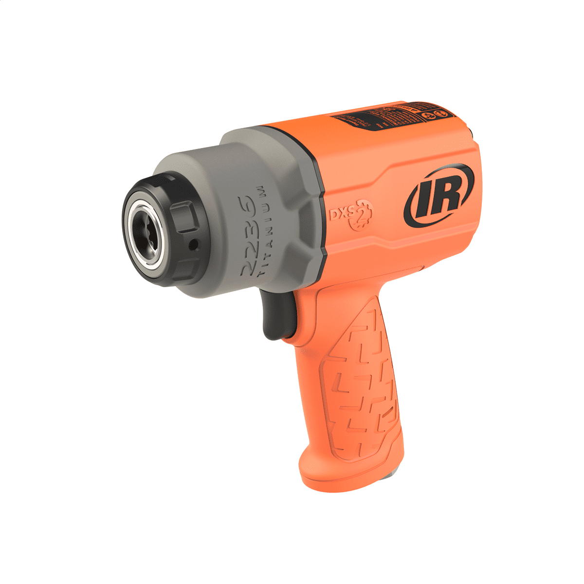 Ingersoll Rand DXS2 1/2" Air Impact Wrench, Friction Ring Retainer, Orange