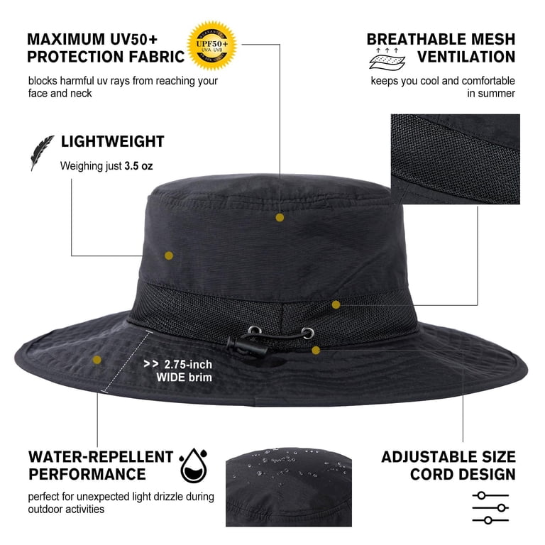 Wide Brim Sun Hat UPF 50+ Safari Hiking Fishing Outdoor Adventure Adjustable Tirrinia Women main image 3