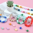 thumbnail image 6 of Evjurcn 200 Pcs Silicone Beads Round Silicone Beads Bulk 20 Colors Silicone Loose Beads Soft Silicone Bead Set 15mm Round Beads Set Silicone Craft Beads for DIY Necklace Bracelet Jewelry, 6 of 9