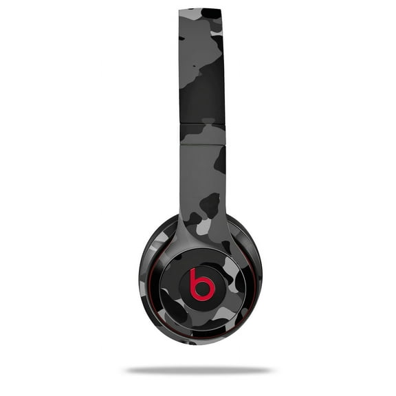 Skin Decal Wrap for Beats Solo 2 and Solo 3 Wireless Headphones WraptorCamo Old School Camouflage Camo Black (BEATS NOT INCLUDED) by WraptorSkinz