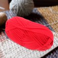 thumbnail image 3 of KONTONTY Fil de Crochet pour Débutants 4 Rouleaux de Polyester Rouge Idéal pour Couvertures et Sacs, 3 of 5