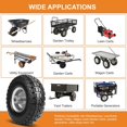 thumbnail image 6 of 10-Inch 4-Pack Solid Rubber Hand Truck Wheels - Heavy-Duty Replacement for Garden Carts, Wagon, Yard, and Wheelbarrow, 6 of 6