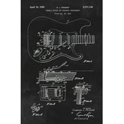 Fender Stratocaster Guitar Patent Art Print