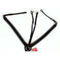 thumbnail image 2 of Horse English Padded Leather  Riding Tack Stretchable Nylon Black  Breastplate 803880BKC, 2 of 3