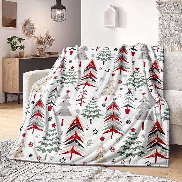 Couverture de Noël, Couverture de Noël Scandinave Père Noël Gnomes pour Filles Garçons Super Douce Confortable Xmas Couverture de Vacances pour Canapé Lit Cadeau Couverture (Couverture Xmas30031-60 x 50 Pouces)