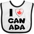 thumbnail image 3 of Inktastic I Love Canada Heart with Maple Leaf Boys or Girls Baby Bib, 3 of 4