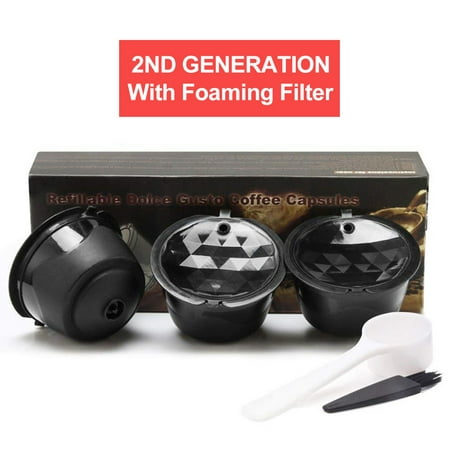 

huanledash Cup Filter Safe to Use Easy to Clean Odorless Reusable Capsule Filter Cup Coffee Machine