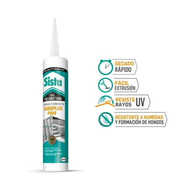 Sellador Poliuretano Sista P800 Duroplus Metal Sista 2650470