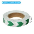 thumbnail image 2 of Uxcell Reflective Tape, 1"x66 Ft Waterproof Warning Safety Tape Reflector for Trucks, Green White, 2 of 6