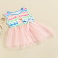 thumbnail image 2 of Robe de Pâques Sans Manches pour Fille Bunny à Fleurs en Tulle en Maille Patchwork Robes, 2 of 8