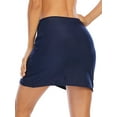 thumbnail image 6 of Sexy Women's Swim Skirt Bikini Bottoms Tulip Hem Shirring Swim Skirt Swimwear, 6 of 7