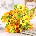 thumbnail image 3 of Homerr Artificial Flower Simulation Flower 1 Bunch Artificial Flower Appearance No Watering Simulation Orchid Bouquet, 3 of 7