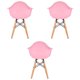 thumbnail image 4 of Juego de tres sillas Eames con descansabrazo para Niños y Niñas (ROSA), 4 of 4
