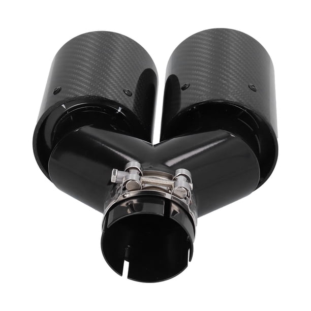 Punta de Escape Trasero, Puntas de Escape de Entrada de 63 mm de 63 mm de acero inoxidable fibra de carbono garganta de fibra de fibra de carbono dual dual de 93 mm para diy automático