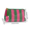 thumbnail image 3 of Cosmetic Bag, Waterproof Cherry Leopard Print Tassel Zipper Striped Travel Toiletry Organizer, 1 Pack Portable Glossy PU Makeup Pouch, for Storing Skincare Products Cosmetics Jewelry Travel Essential, 3 of 6