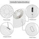 thumbnail image 3 of Mini ventilador de mano, ventilador portátil personal recargable por USB, 3 of 5