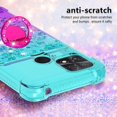 thumbnail image 4 of Slim Fit Phone Case for Xiaomi Poco C40, Bling Shiny Quicksand Effect TPU Bumper Case with Four Corners Heavy Protection Anti-Fall Cover for Xiaomi Poco C40,Pink Purple, 4 of 15