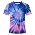 thumbnail image 4 of JAJAHO Tie Dye Shirts For Men Short Sleeve T Shirt Crew Neck Loose Fit Breathable Comfort Casual Graphic Tee For Daily Wear Trendy Tops, 4 of 4