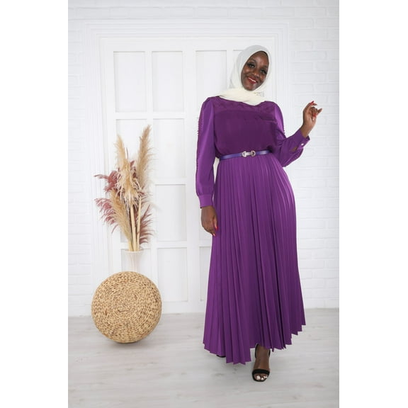 EG Majestic Pleated Dress