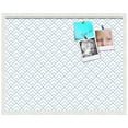 thumbnail image 2 of PinPix 30x24 Custom Cork Bulletin Board Peaks Modern Pattern White Navy Poster Board Has a Fabric Style Canvas Finish, Framed in Peaks Modern Pattern White Navy, by ArtToFrames (PinPix-1797), 2 of 6
