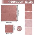 thumbnail image 2 of 240 Pack Dusty Pink Napkins, 5 Inch Scalloped Cocktail Napkins, Gradient Pink for Baby Shower or Wedding, 2 of 4