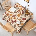thumbnail image 2 of Autumn Fall Leaves Pattern Square Tablecloth,Waterproof Square Table Cover,Wipeable Spillproof Washable Table Cover for Home Kitchen Party Decor 42"X42"(107x107cm), 2 of 6