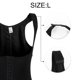 thumbnail image 2 of Fajas para mujer Control de barriga Busto completo Body Shaper Calzoncillos Body Slimmer con botón frontal Negro Talla L Unique Bargains Moldeador de cuerpo completo, 2 of 7